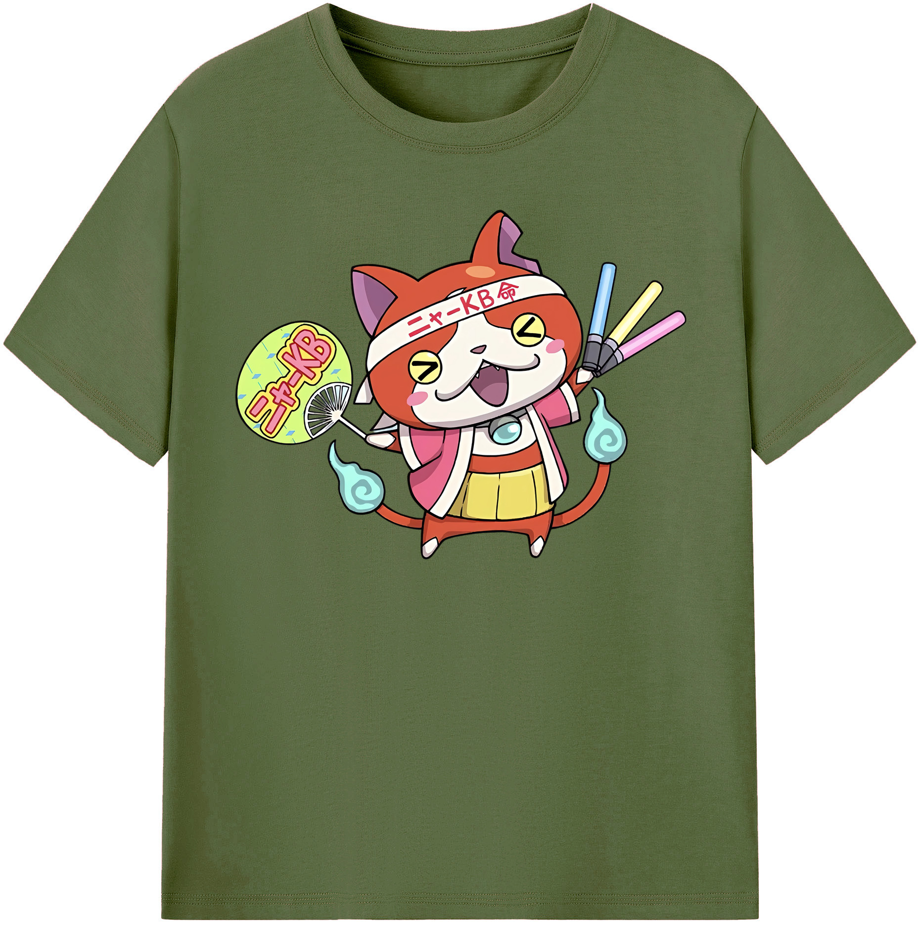 （画像用） 妖怪ウォッチ Yo-kai Watch 綿100％半袖Tシャツ（フロントプリント）